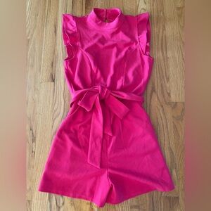 Pink Jumpsuit with Flared Legs